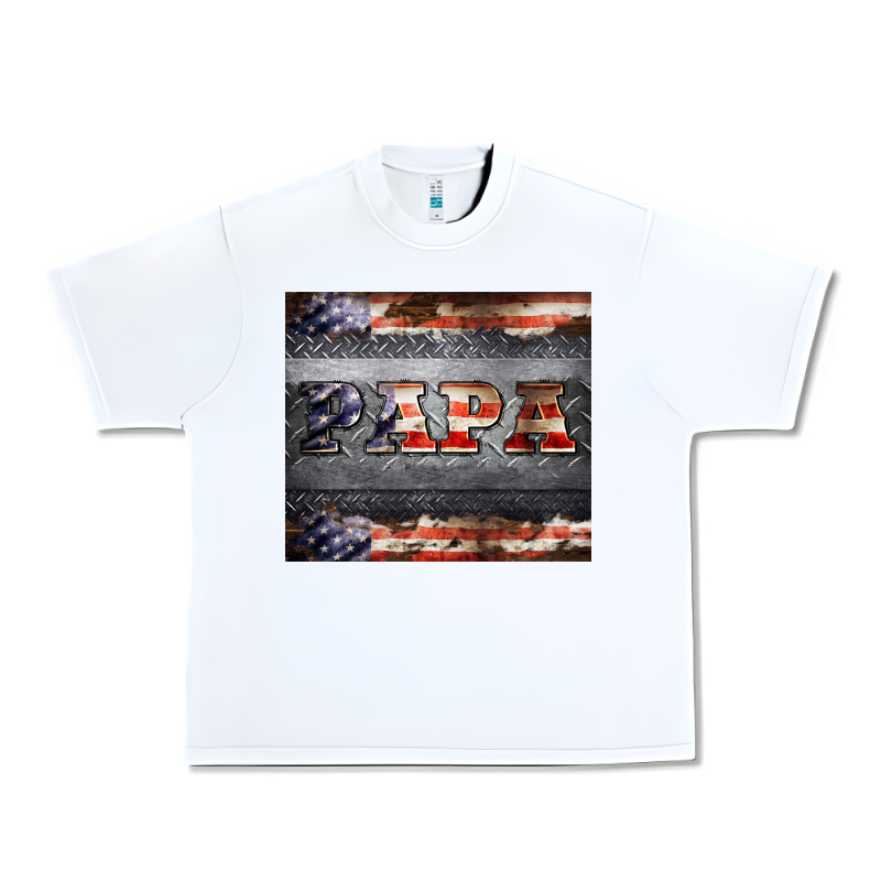 Papa Metal And American Flag Tumbler Urban Heavy Tee by BarkalooDesign | Teevron