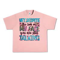 Salmon yet,despite the look on my face you are still talk Urban Heavy Tee - Zillion Design Studio