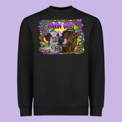 Heavyweight Sweatshirt Mardi Gras Heifers