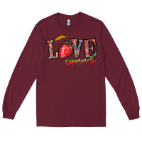 Burgundy love summer Long Sleeve Tee - CowhideDigitalArt