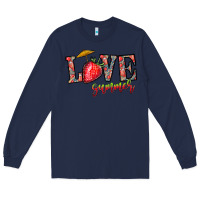 Navy love summer Long Sleeve Tee - CowhideDigitalArt