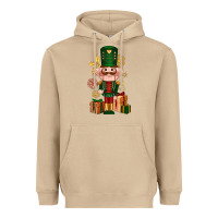 Mushroom Christmas Nutcracker Heavyweight Hoodie - NancyCooperArtShop