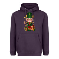 Plum Christmas Nutcracker Heavyweight Hoodie - NancyCooperArtShop