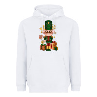 White Christmas Nutcracker Heavyweight Hoodie - NancyCooperArtShop