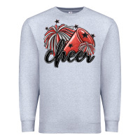 Heather Grey cheer Premium Sweatshirt - MaliasSmallBusiness