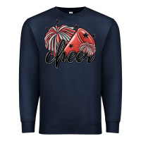 Navy cheer Premium Sweatshirt - MaliasSmallBusiness
