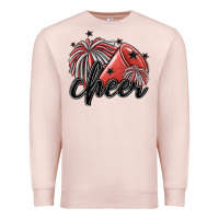 Pale Pink cheer Premium Sweatshirt - MaliasSmallBusiness