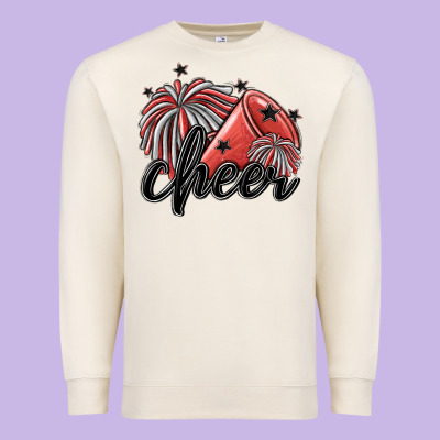 Cheer Premium Sweatshirt Designed By Maliassmallbusiness