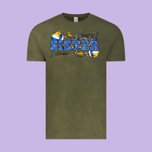 Sister Volleyball Vintage Tee Designed By Zillion Design Studio