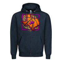 Navy leopard basketball texas map Zipper Hoodie - Jasminsmagicworld