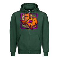 Sports Green leopard basketball texas map Zipper Hoodie - Jasminsmagicworld