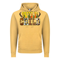 Vintage Mustard Western wild child Vintage Hoodie - texasbilliewilder