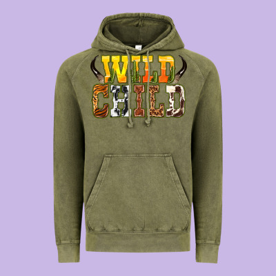 Vintage Hoodie Western wild child