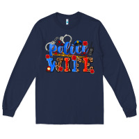 Navy police wife Long Sleeve Tee - AdoDesignShop