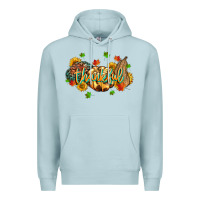 Blue Mist thankful pumpkins Premium Hoodie - MaliasSmallBusiness