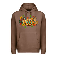 Chestnut thankful pumpkins Premium Hoodie - MaliasSmallBusiness