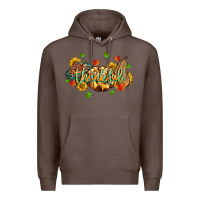 Coffee thankful pumpkins Premium Hoodie - MaliasSmallBusiness