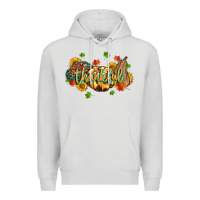 Dove Grey thankful pumpkins Premium Hoodie - MaliasSmallBusiness