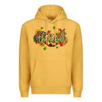 Mustard thankful pumpkins Premium Hoodie - MaliasSmallBusiness