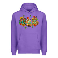 Purple thankful pumpkins Premium Hoodie - MaliasSmallBusiness
