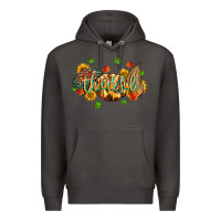 Smoke thankful pumpkins Premium Hoodie - MaliasSmallBusiness