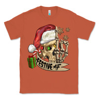 Copper festive af christmas skull Classic Tee - FaDigitalArtStudio