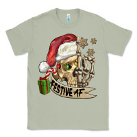 Matcha festive af christmas skull Classic Tee - FaDigitalArtStudio