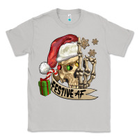Moon Dust festive af christmas skull Classic Tee - FaDigitalArtStudio