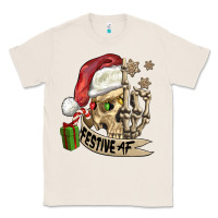 Natural festive af christmas skull Classic Tee - FaDigitalArtStudio
