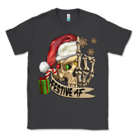 Smoke festive af christmas skull Classic Tee - FaDigitalArtStudio