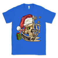 True Royal festive af christmas skull Classic Tee - FaDigitalArtStudio