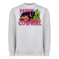 Heather Grey desert cowgirl Heavyweight Sweatshirt - Zillion Design Studio