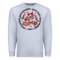 Heather Grey girl's trip Premium Sweatshirt - MaliasSmallBusiness