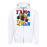 White i'am two truck yeah Zipper Hoodie - Artiststas