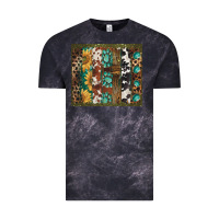Cloud Black western patterns brushstroke Vintage Tee - BarkalooDesign