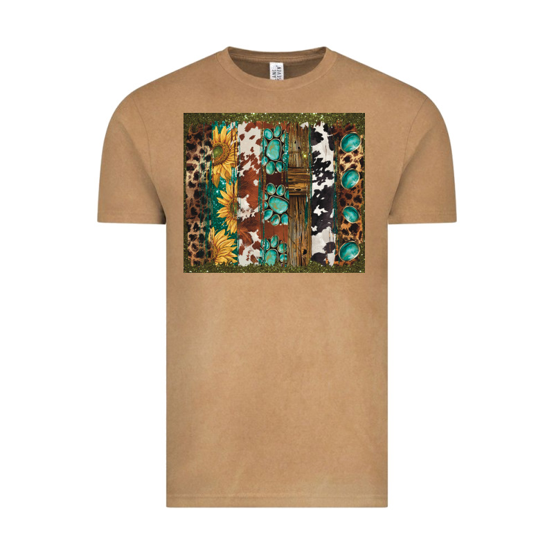 Western Patterns Brushstroke Vintage Tee by BarkalooDesign | Teevron