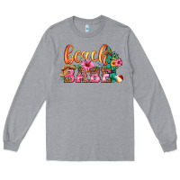 Heather Grey beach babe Long Sleeve Tee - HRA Design Shop