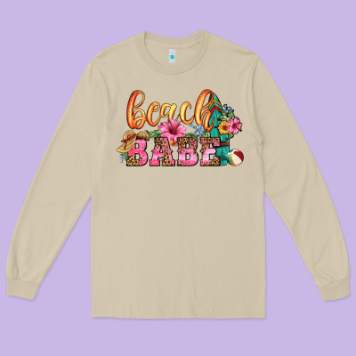 Beach Babe Long Sleeve Tee Designed By Hra Design Shop