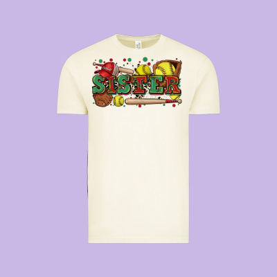 Sister Softball Vintage Tee Designed By Zillion Design Studio