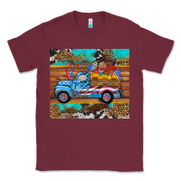Burgundy western  american truck sunflowers  mousepad Classic Tee - HRA Design Shop