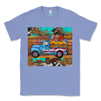 Colony Blue western  american truck sunflowers  mousepad Classic Tee - HRA Design Shop