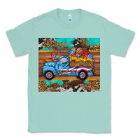 Seafoam western  american truck sunflowers  mousepad Classic Tee - HRA Design Shop