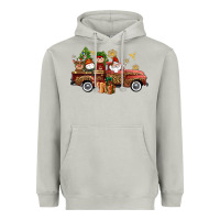 Moon Dust Christmas Truck Elf Santa snowman reindeer Heavyweight Hoodie - NancyCooperArtShop