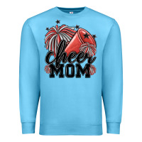 Ocean Blue cheer mom Premium Sweatshirt - MaliasSmallBusiness