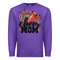 Purple cheer mom Premium Sweatshirt - MaliasSmallBusiness
