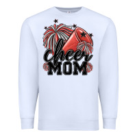 White cheer mom Premium Sweatshirt - MaliasSmallBusiness