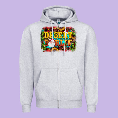 Desert Darlin Zipper Hoodie Designed By Jahusdesignshop