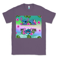 Lavender custom name stitch Classic Tee - AdoDesignShop