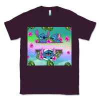 Plum custom name stitch Classic Tee - AdoDesignShop