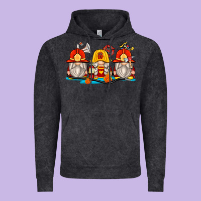Firefighter Gnomes Vintage Hoodie Designed By Zillion Design Studio